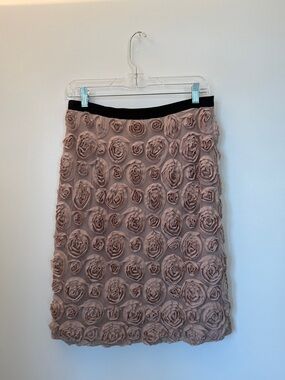 Katherine Barclay Mauve-Beige Rosette  Skirt